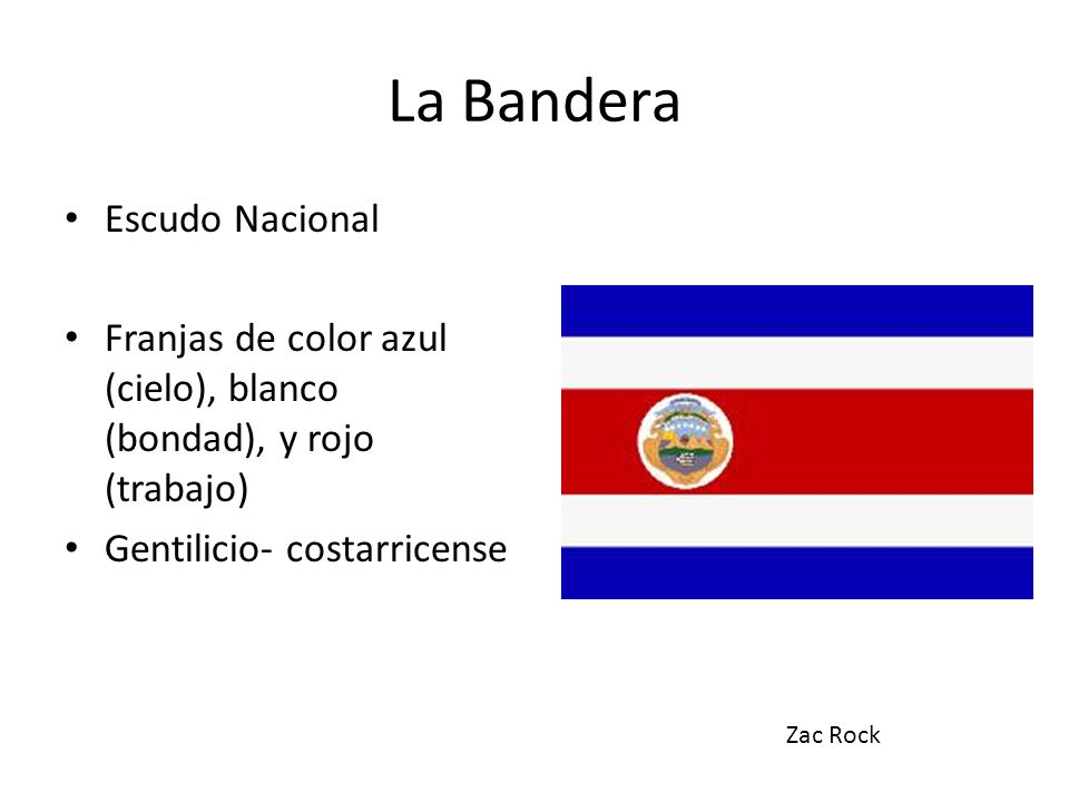 Significado de los colores de la bandera de costa rica